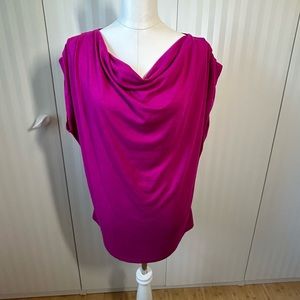 Peter Nygard pink draped top Size 1X